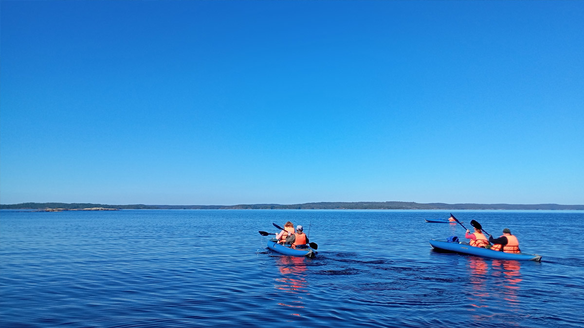 На байдарках по Ладожским шхерам