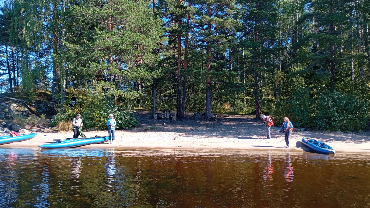 На байдарках по Ладожским шхерам